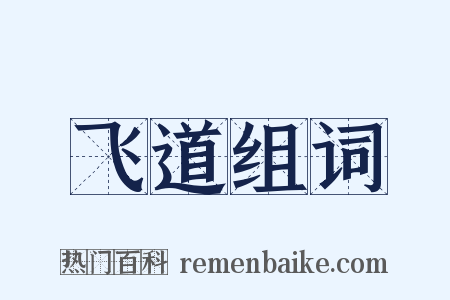 飞道组词是什么意思的图片